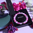 Rose | Argent | Bracelet de déclaration en verre de sirène